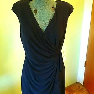 Evan Picone dress navy blue size 8 NWT